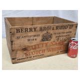 Wood Advertising Box Scotch Whisky, Cutty Sark