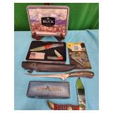 Buck Knives Combo set 369 & 370, Browning Filet