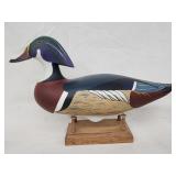 Bill Collins Wood Duck Drake decoy. Dated 1993.