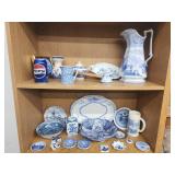 Blue and White.  Delft,  Blue Onion meat