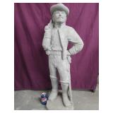 Cement 42" Civil War Confederate Soldier holder