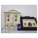 2 contemporary country Decor items.  Spice