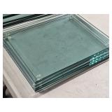 8 Plate glass counter top protectors  5 measures