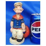 Cast iron Popeye the Sailor Man bank.  Look at
