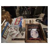 Lot - Coca-Cola reverse painting advertising,  3