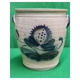 Eldreth Pottery Cobalt Blue decorated stoneware