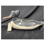 1970 Capt. Richard Merganser duck decoy.   Signed