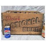 Wood National Bohemian Beer Box and 23 National