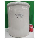 Large 10 gallon stoneware crock.  17.25" H.  Pick