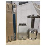 Lot - Acrylic  drink dispenser,  hlass drink