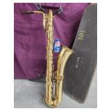 Buescher Baritone Saxahone Loe Pitch #116186.