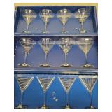 12 Martini glasses 3 sets with boxes by Mikasa