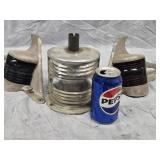 3 Boat Lights  Vintage Boat lights port side, bow