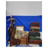 2 wood dresser boxes, Cheese box BROKEN fashion