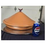 Alessi Clay, Italy,  Tagine-Brown pot with lid I