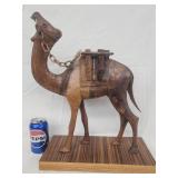 Wood carved camel 18.5" H.  Tourist trade