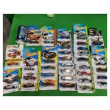 33 Hot Wheels cars. HW Wirk Shop, HW Off Road, HW