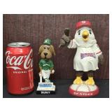 2 Mascot Bobbleheads - Bunt Bethesda Big Train