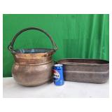 2 dovetailed Copper kettle / pot and Copper