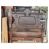 Eastlake Bed original finish , wood rails, slats