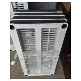 2 plastic 4 shelf shelves look at pictures