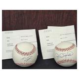 2 Autographed Baseballs Orioles-  2017 Mike