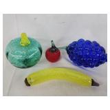 Kosta Boda Swedish glass fruit by Gunnel Sahlin