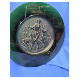 1970 Daum "Printemps" plate with box, measures