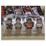 Lot - 5 Bobbleheads- Steve Pearce in box, Boy &