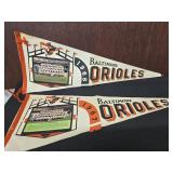 1967 & 1968 Baltimore Orioles Pennants both with