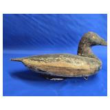 Early wood Decoy painted  eyes look at pictures