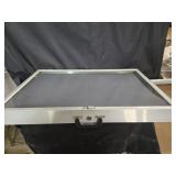 Metal display case by Allstate Mfg. Co.  Has
