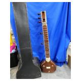 Sitar by Radhey Shyam Sharma & Bro.  Has inlay