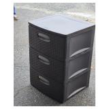 3 Drawer plastic cabinet look at pictures for