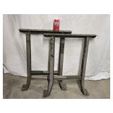 Pair Metal work table / Bench legs 29"h look at