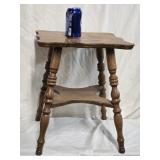 Salesman Sample Oak Lamp table  measures 15"ï¿½15"