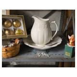 Lot  - Longaberger Basket, Longaberger White