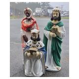 3 Wisemen Blow molds heights 48", 47", 32" look