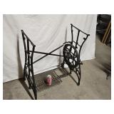 Iron White  Treadle base measures 24"ï¿½13" 28"h