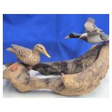 1977 J. D. Osborne  Drake and Hen Maiiard Decoy