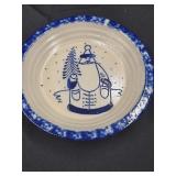 Eldreth Pottery Stoneware 1992,  8" Pie Plate