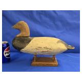 Antique Redhead Duck Working  Decoy as is look at