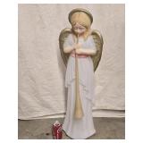 Blow Mold 34"  Christmas Angel with horn look at