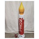 Blow Mold NOEL Candlestick look at pictures for
