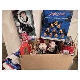 Christmas Decorations- Doll, Santas, red