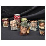 7 Royal Doulton mugs - The Sleuth, Merlin, Simon