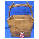 19th c. Asian Wood Rice / Grain Bucket measures