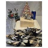 Lot- 10" Vintage Ceramic Christmas tree,  Disbey