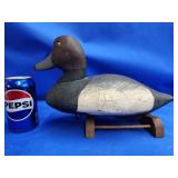 Canvasback duck decoy.   13.5" L.  Look at the