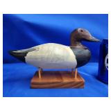 Canvasback decoy 10.25" L.  Unsigned contemporary